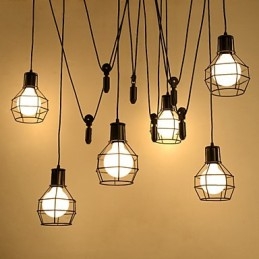 6 Lampor Country Designers Metall Taklampa