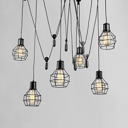 6 Lampor Country Designers Metall Taklampa