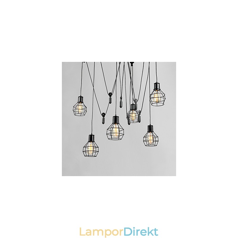6 Lampor Country Designers Metall Taklampa
