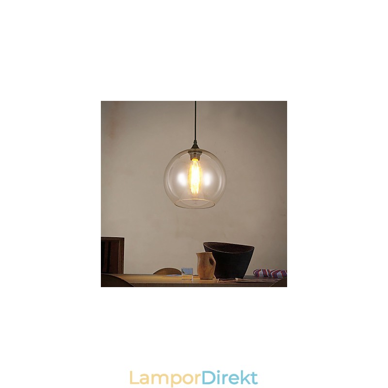 American Creative Nordic Contracted Rural Glas Ball Single Head Droplight Lanp