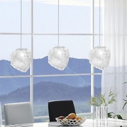Samtida Och Kontrakterad Konstglas Oregelbundna Måltider Ljuskrona Iskristall Ljuskrona