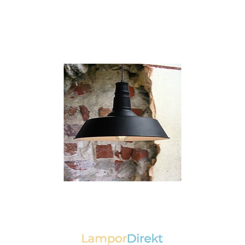 Loft Stil Återställa Antika Sätt Art Studio Industriella Enkelhuvud Hängande Lampa
