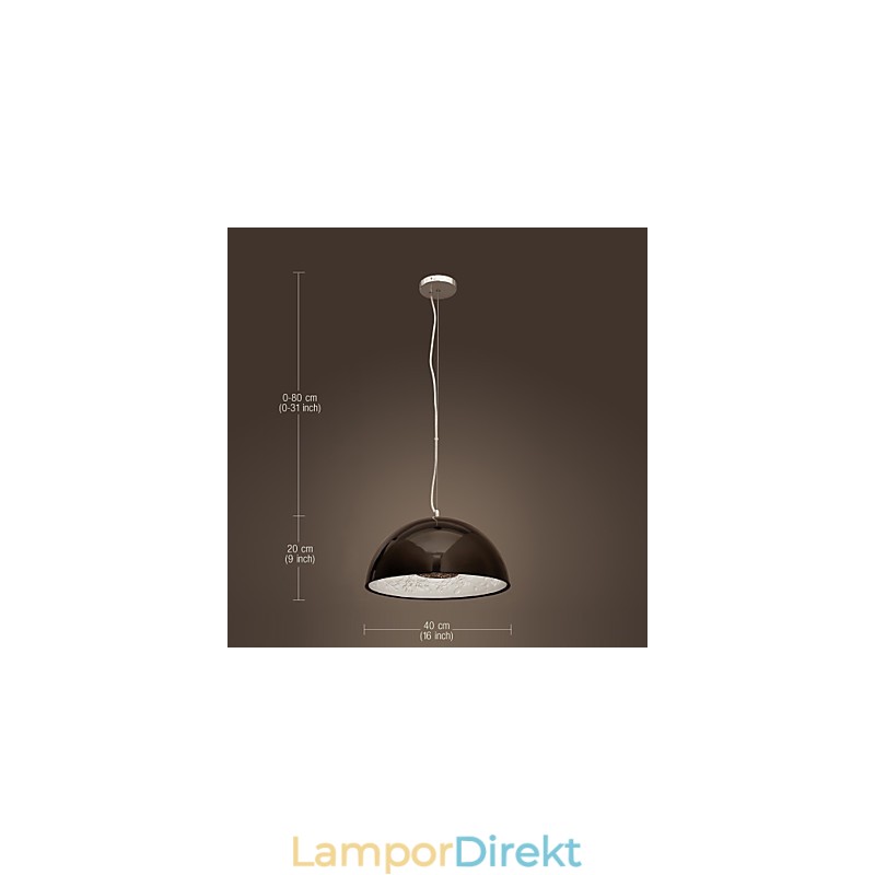 Modern Och Modern Skål I Mini Stil Målning Pendellampa