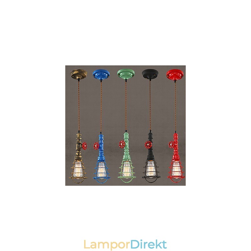 Amerikansk Retrolampa Industrial Wind
