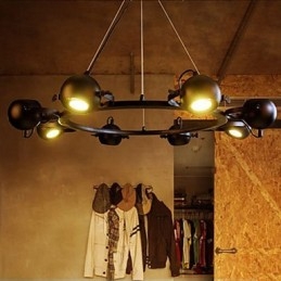 Vintage Ljuskrona Iron Creative Industrial Wind Chandelier