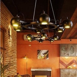 Vintage Ljuskrona Iron Creative Industrial Wind Chandelier
