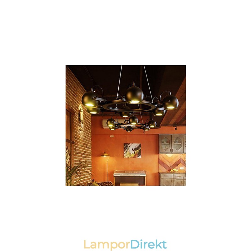 Vintage Ljuskrona Iron Creative Industrial Wind Chandelier