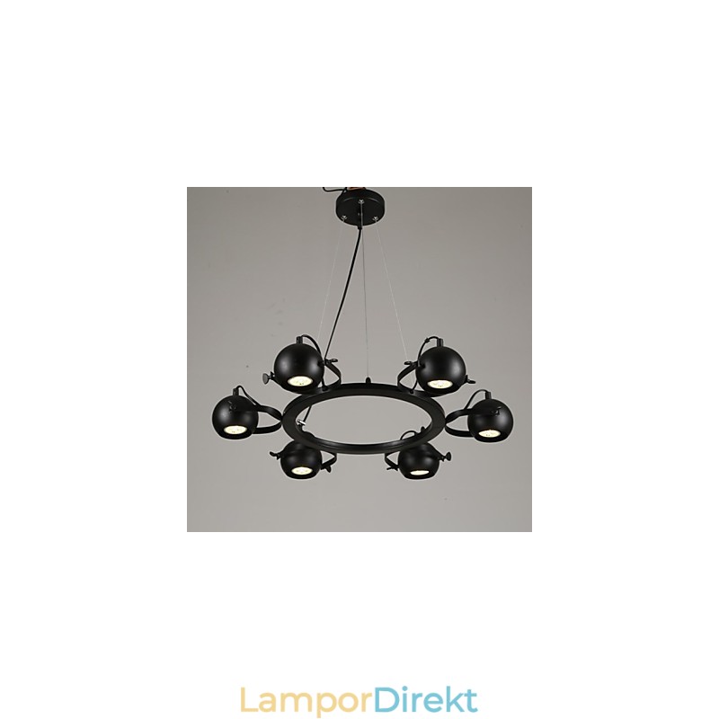 Vintage Ljuskrona Iron Creative Industrial Wind Chandelier