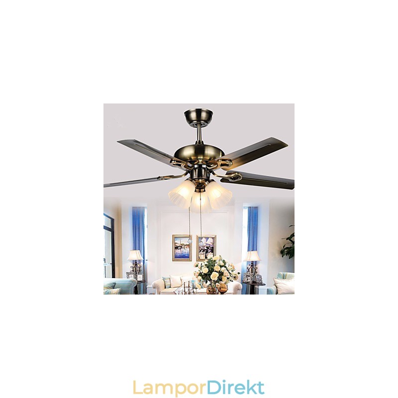 Takfläktar Luxe Eco Modern Takfläkt Med Lätta 42 Tums Blad Finish I Borstat Stål