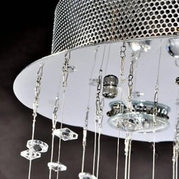 Traditionell Klassisk Kristallkrom Metall Infälld Montering
