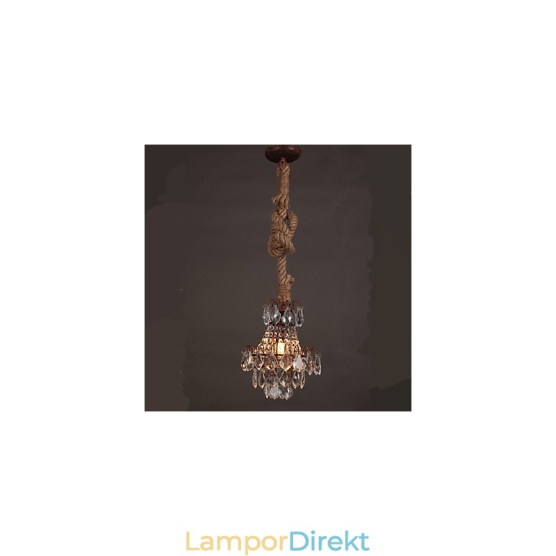 Retro Lounge Hamp Industrial Wind Imitation Crystal Chandelier