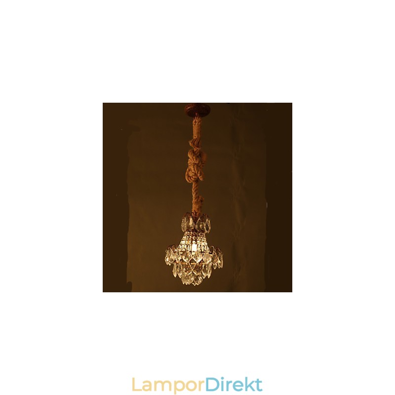 Retro Lounge Hamp Industrial Wind Imitation Crystal Chandelier