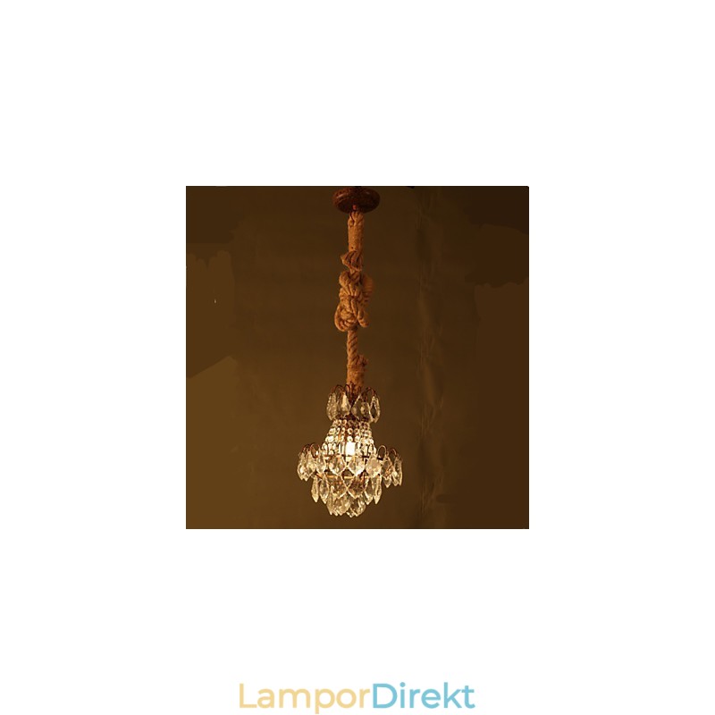 Retro Lounge Hamp Industrial Wind Imitation Crystal Chandelier