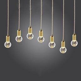 Modern Och Modern Vintage Mini Stil Guld Metall Taklampa