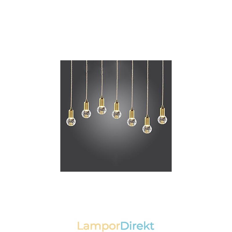 Modern Och Modern Vintage Mini Stil Guld Metall Taklampa