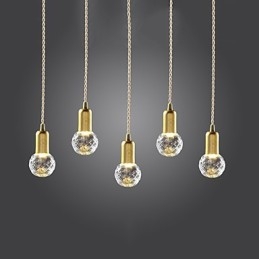 Modern Och Modern Vintage Mini Stil Guld Metall Taklampa