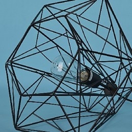 Vintage Retro Målning Metall Hängande Ljus Garage