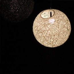 Samtida Och Kontrakterad Sfärisk Cany Art Lampa Hampa Ball Pendel Lamp Light