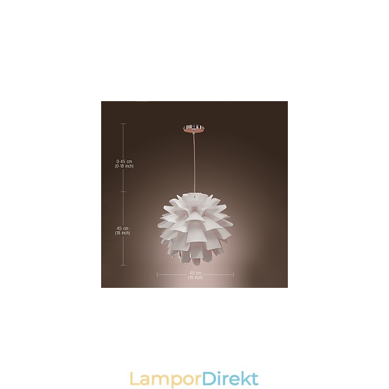 Modern Samtida Globe Retro Pendellampa För Målning