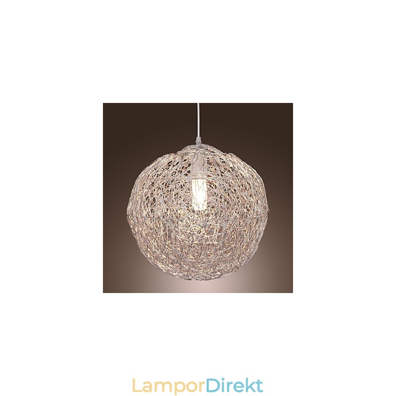 Modern Contemporary Globe Mini Style Chrome Pendellampa