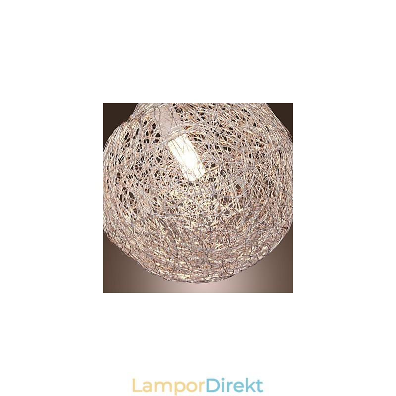 Modern Contemporary Globe Mini Style Chrome Pendellampa