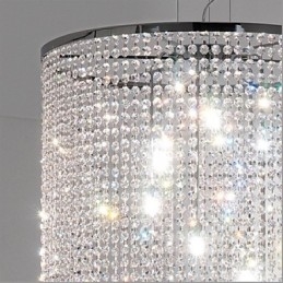 Modern Och Modern Kristallmetall Taklampa