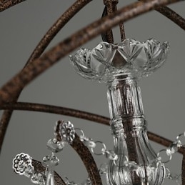Ljuskrona Kristall Traditionell Klassisk Metall