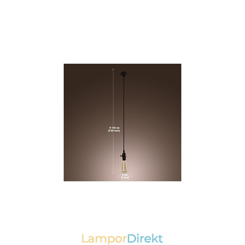Traditionell Klassisk Vintage Pendellampa I Ministil