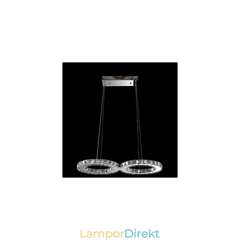 Crystal Ceiling Pendel Light Chandelier Belysningsarmaturer