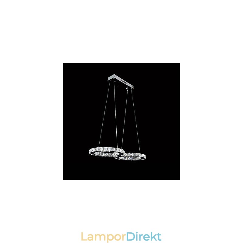 Crystal Ceiling Pendel Light Chandelier Belysningsarmaturer