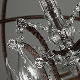 Ljuskrona Kristall Traditionell Klassisk Metall