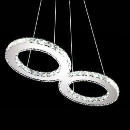 Crystal Ceiling Pendel Light Chandelier Belysningsarmaturer