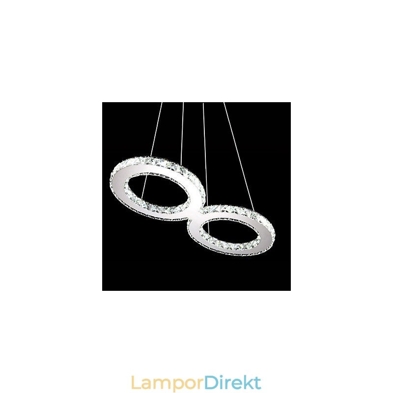 Crystal Ceiling Pendel Light Chandelier Belysningsarmaturer