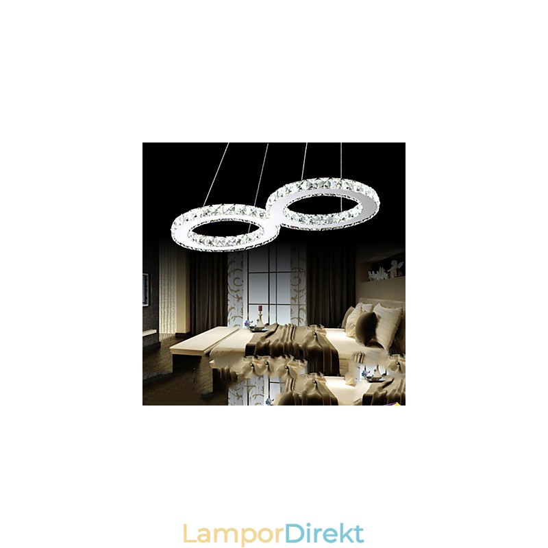 Crystal Ceiling Pendel Light Chandelier Belysningsarmaturer