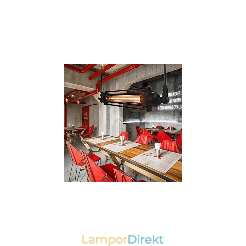 Loft Retro Ljuskrona Pendellampa Klassisk Vintage Lampa Country Metal Light