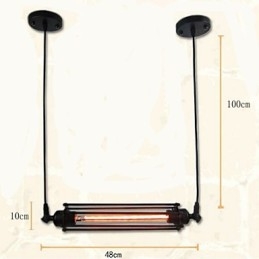 Loft Retro Ljuskrona Pendellampa Klassisk Vintage Lampa Country Metal Light