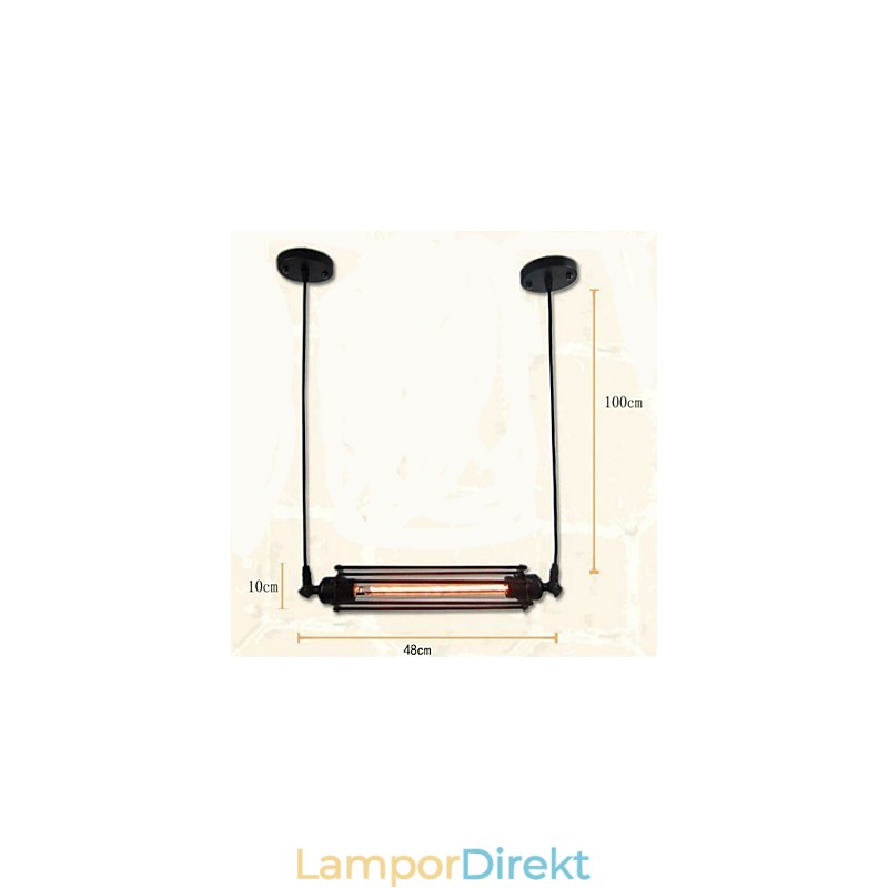 Loft Retro Ljuskrona Pendellampa Klassisk Vintage Lampa Country Metal Light