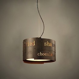 Loft Modernt Mode Nordisk Konst Kreativt Tyg Pendellampa Cafe Lamp Pendelljus Dia 35Cm