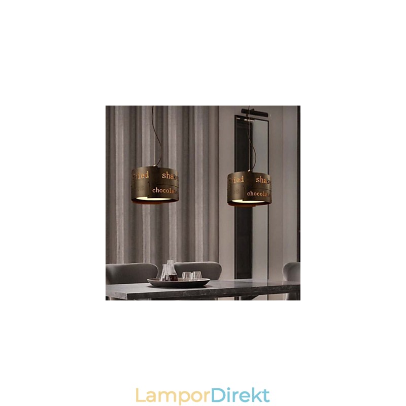 Loft Modernt Mode Nordisk Konst Kreativt Tyg Pendellampa Cafe Lamp Pendelljus Dia 35Cm