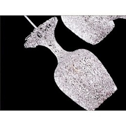 Vävd Aluminium Ljuskrona Med Tre Huvudlampa Apple