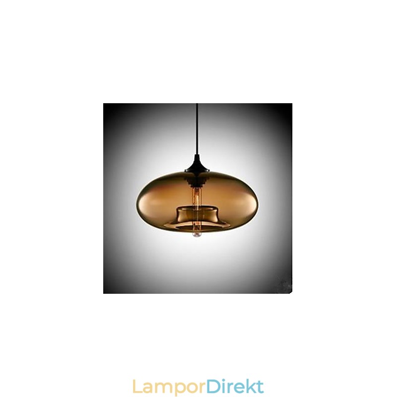 Den Runda Ljuskronan I Glas