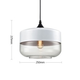 Nordic Creative Stair Shop'S Art Smidesjärn Glas Ljuskrona Lampa