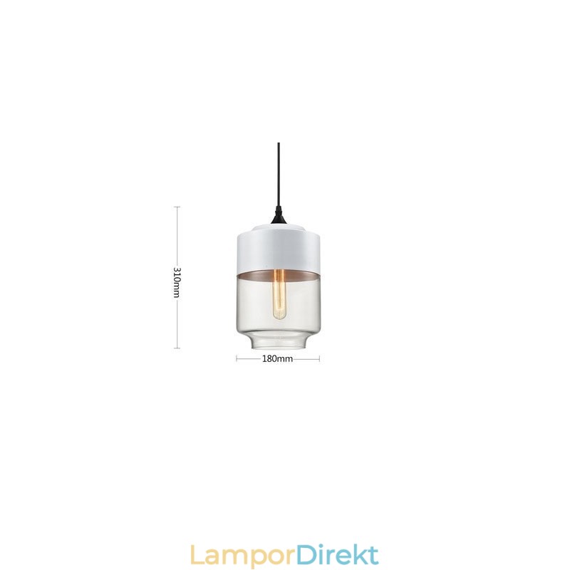 Nordic Creative Stair Shop'S Art Smidesjärn Glas Ljuskrona Lampa