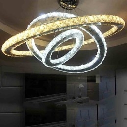 Crystal Ceiling Lights Hängande Ljuskrona Belysningsarmaturer