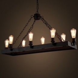 Modern Retro Loft Ljuskrona Amerikansk Country Ljuskrona Creative Industrial Cafe Lamp Lights