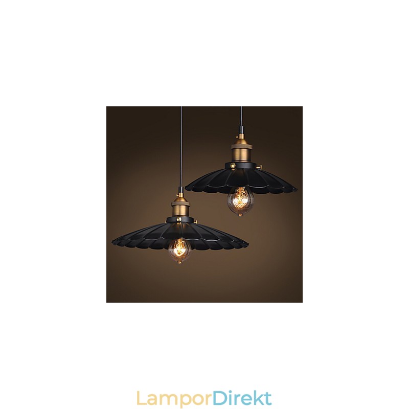 Retro Klassisk Europeisk Stil Taklampa Metal Art Droplight