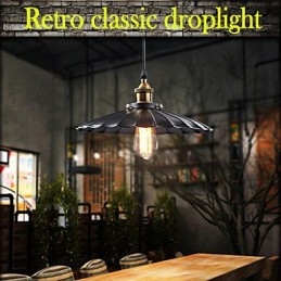 Retro Klassisk Europeisk Stil Taklampa Metal Art Droplight
