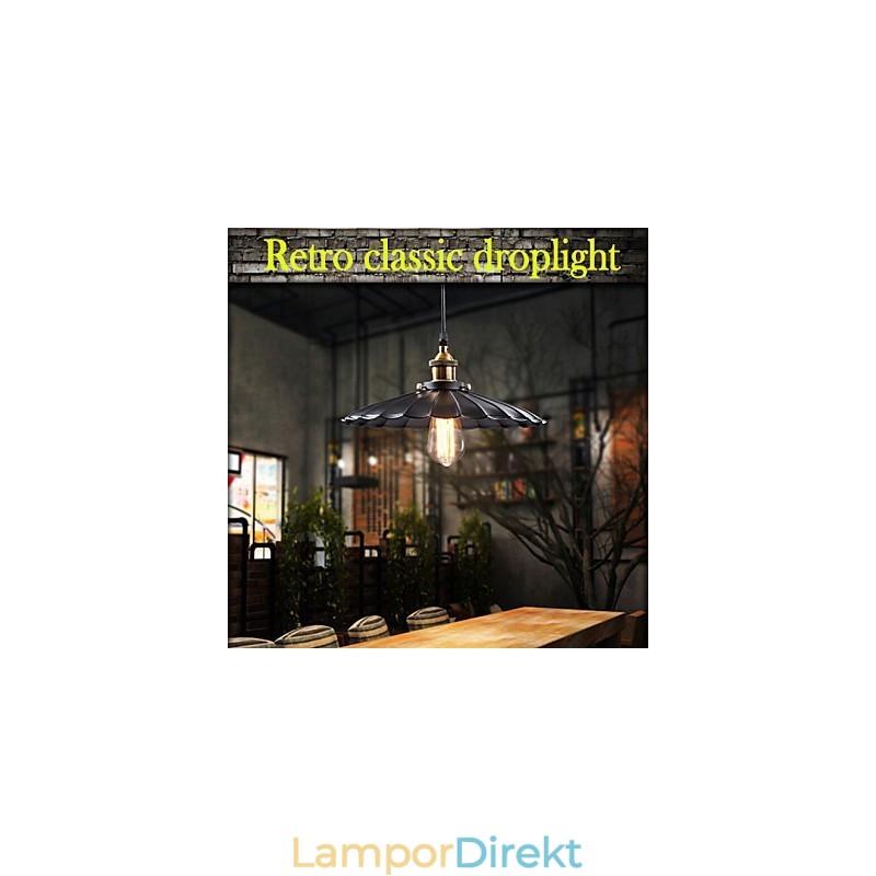 Retro Klassisk Europeisk Stil Taklampa Metal Art Droplight