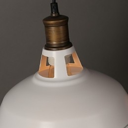 Amerikansk Country Style Originalitet Single Head Smidesjärn Hollow Out Droplight Lampa