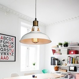Amerikansk Country Style Originalitet Single Head Smidesjärn Hollow Out Droplight Lampa